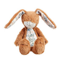 Livret Devine combien je t'aime Baby peluche Petit Lièvre Brun 20 cm